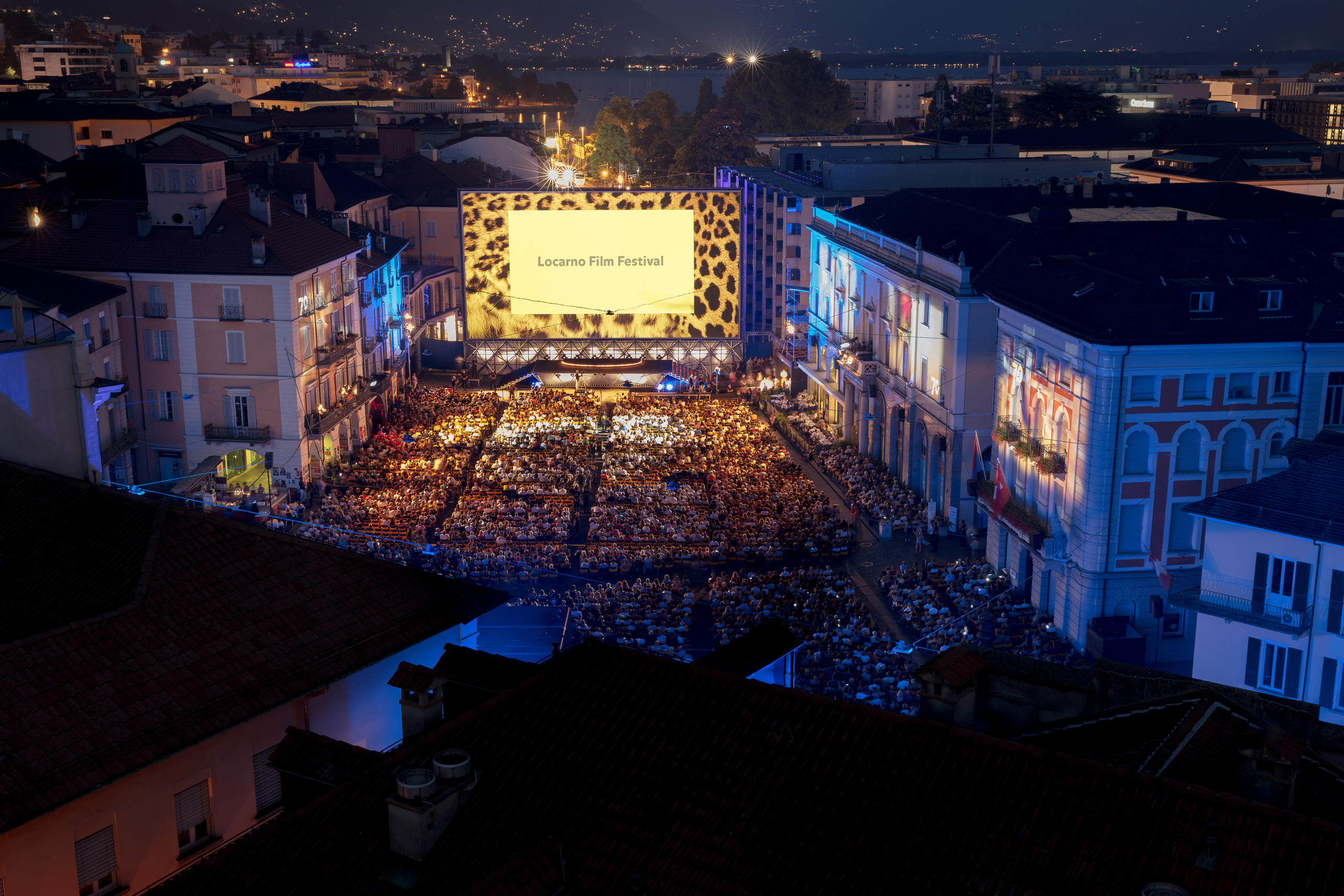Aerial view of the Piazza Grande
