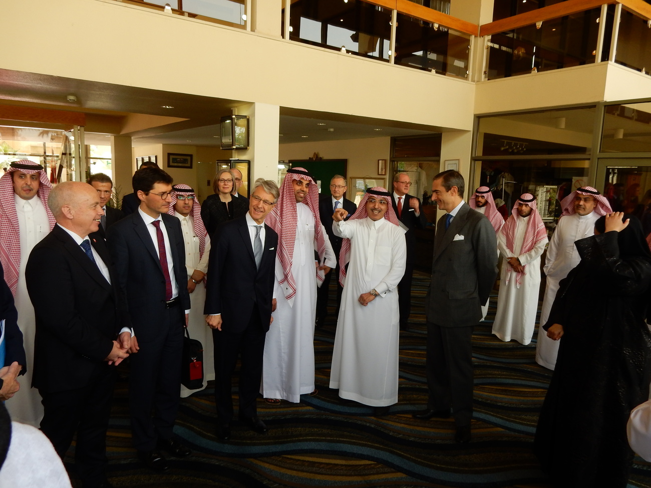 Swiss finance delegation during a visit to Saudi Arabia