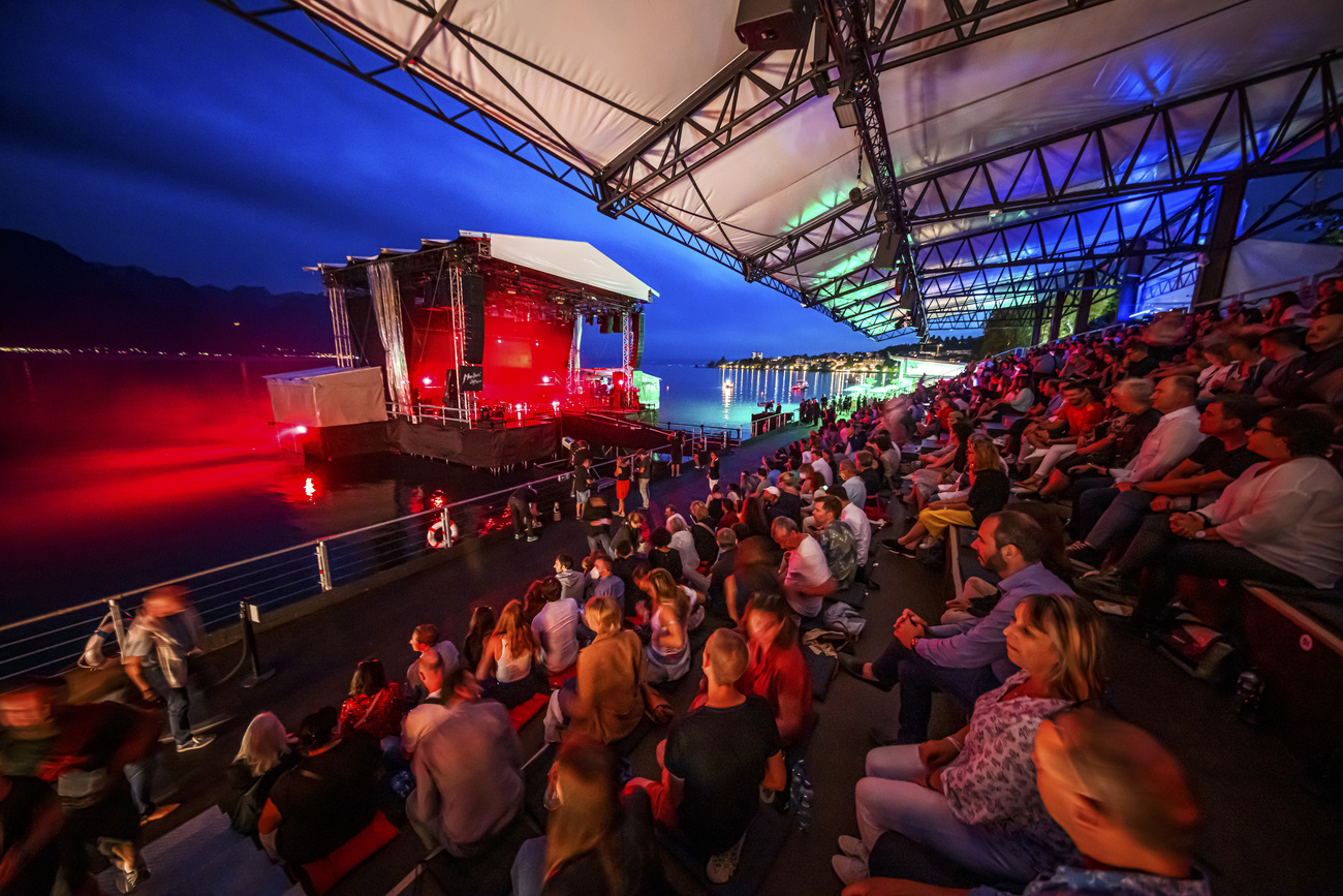 Un palco del Jazz Festival di Montreaux.