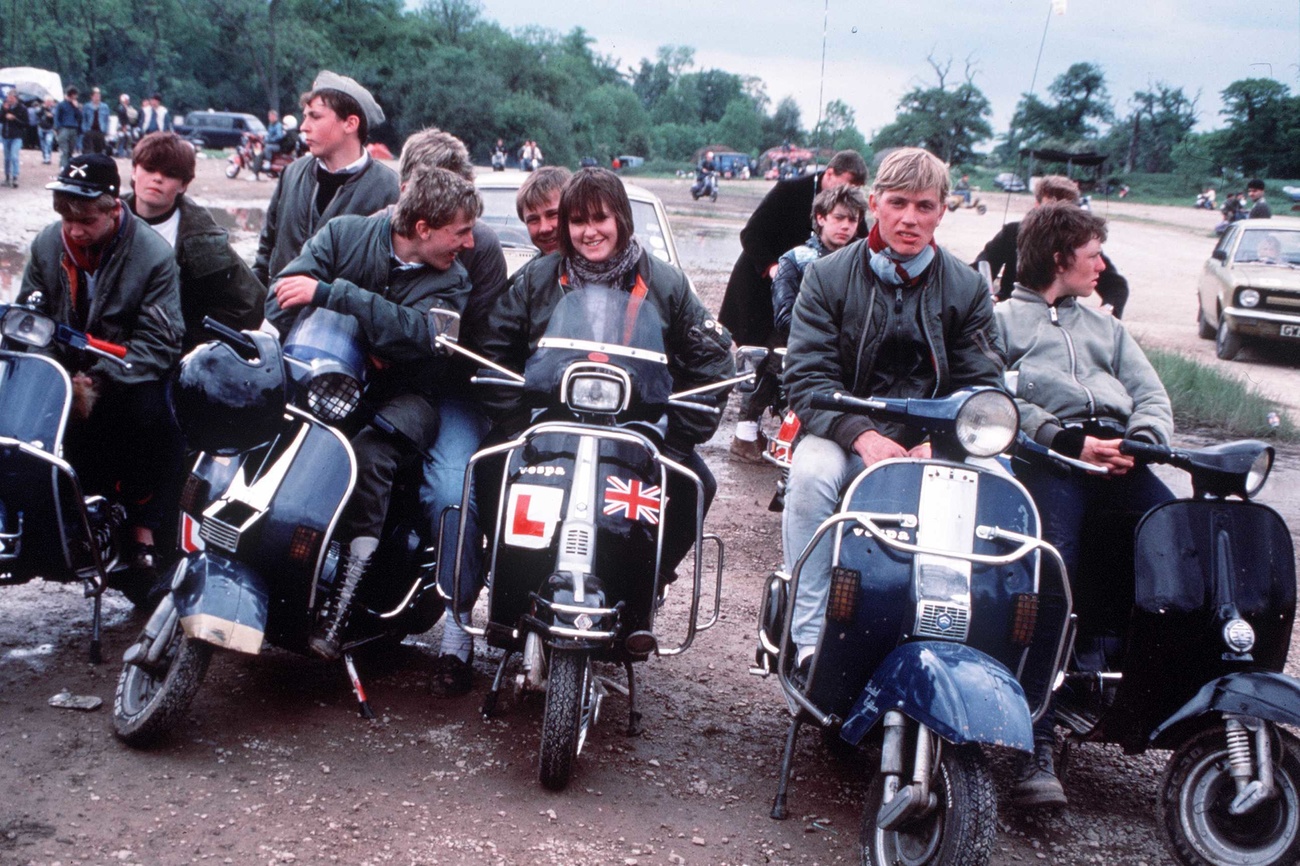 50 Jahre Vespa Feier in England.