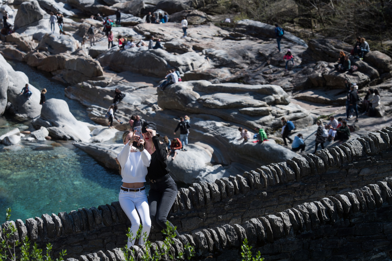 selfie su un ponte