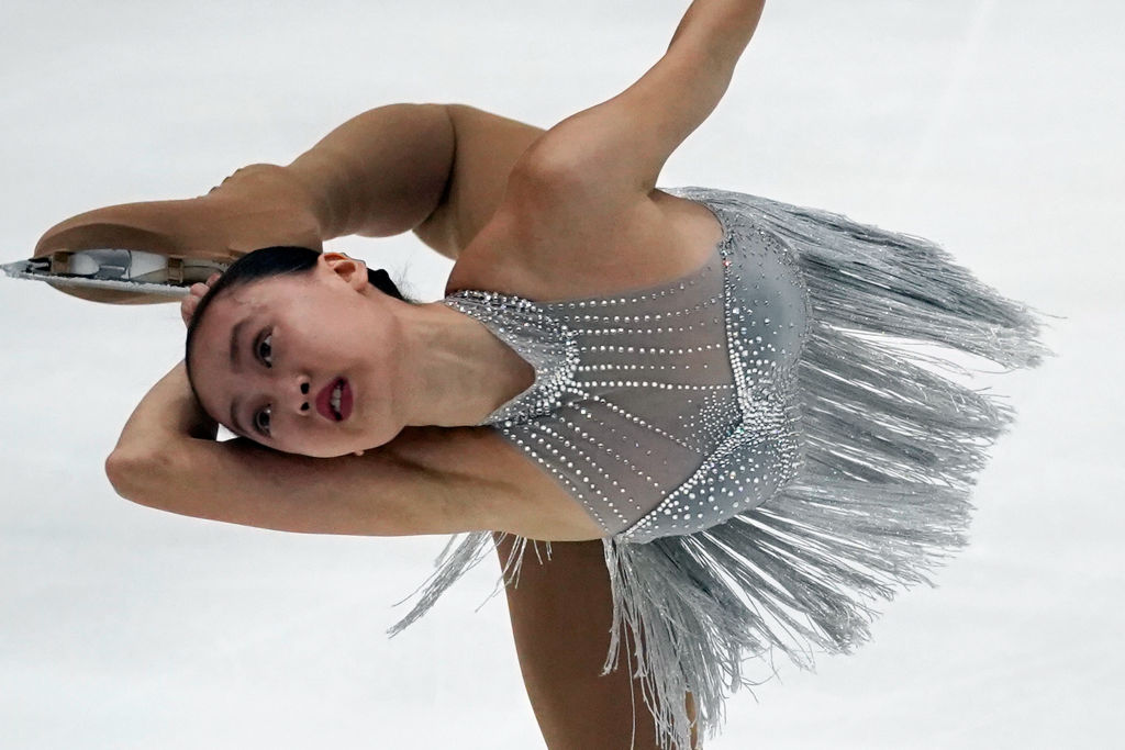 Jessica Shuran Yu en figura de patinaje