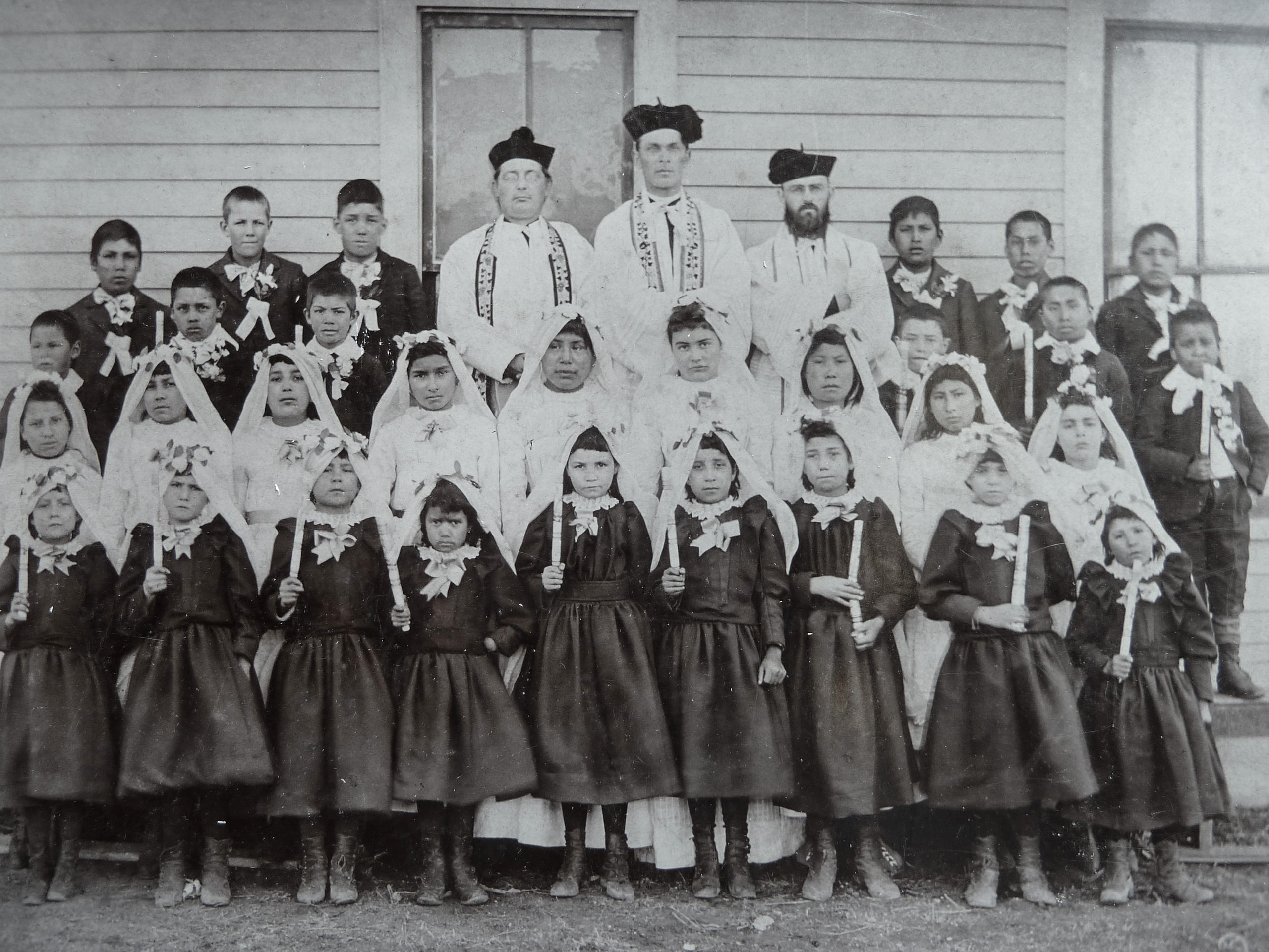 Alumnos de una escuela católica