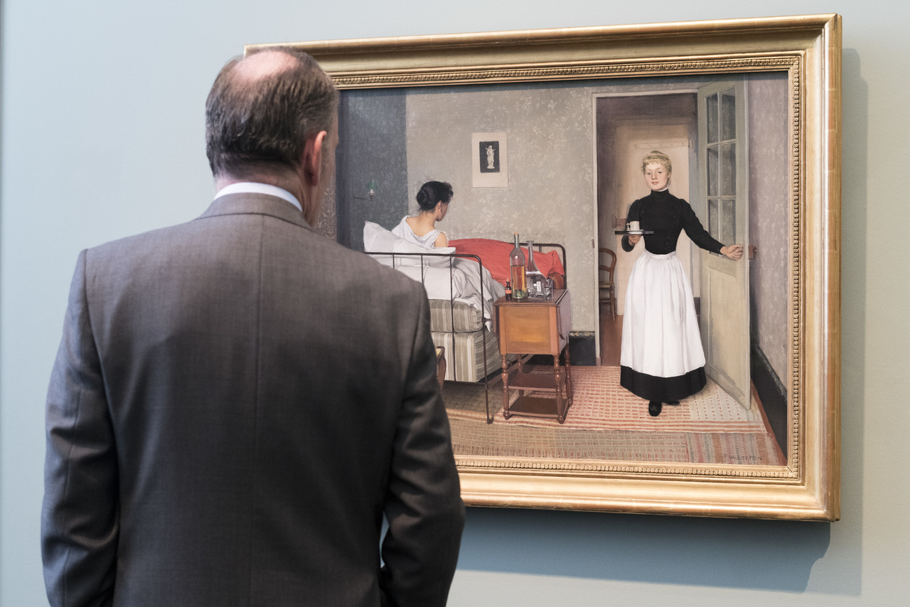 Le tableau La Malade de Felix Vallotton
