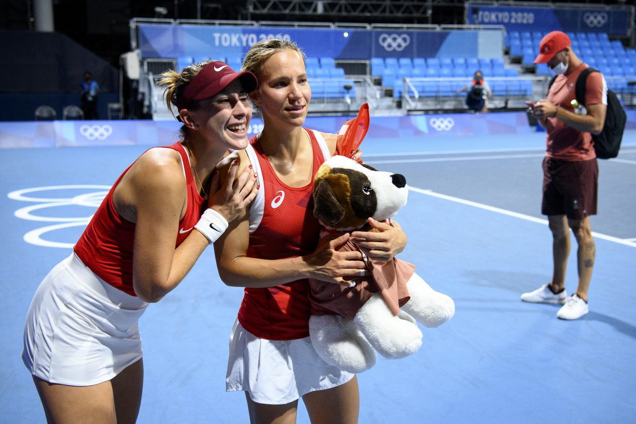 Belinda Bencic et Viktorija Golubic à Tokyo