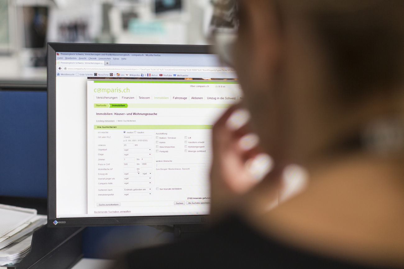 Comparis.ch is used by consumers to compare prices on the likes of insurance and mortgage deals.