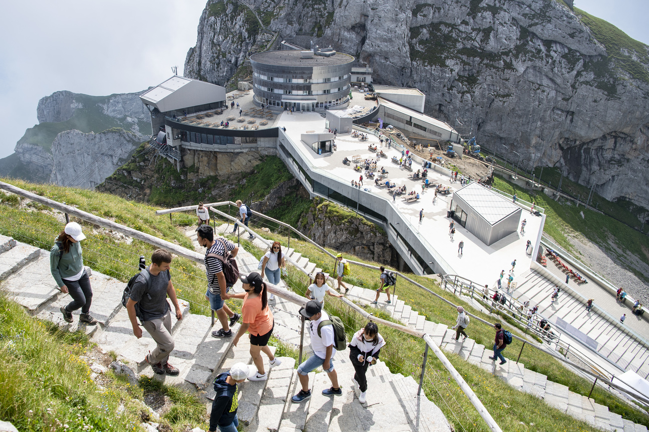 Tourists on Pilatus