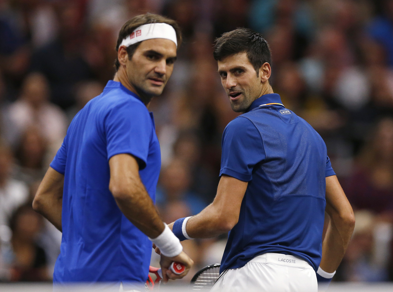 Deux joueurs de tennis