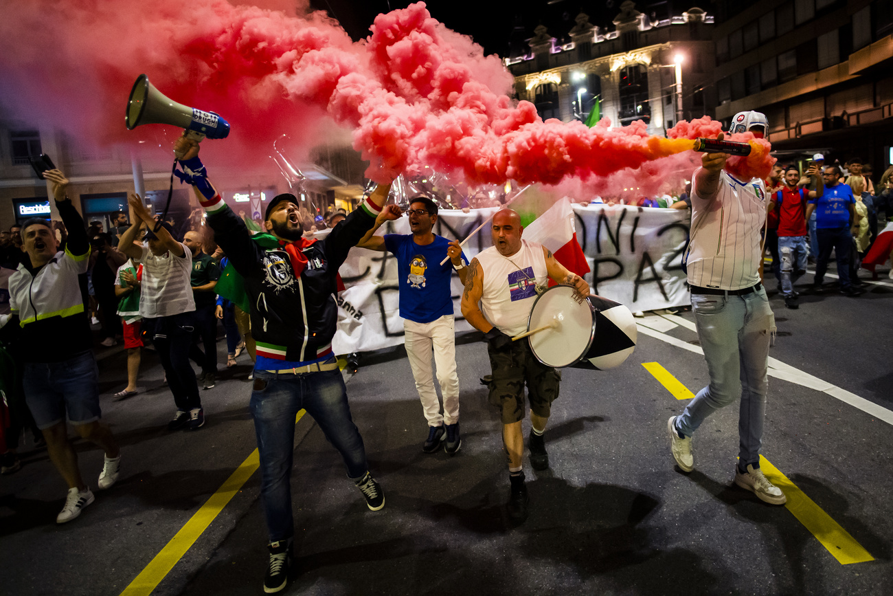 Celebration after Match Lausanne