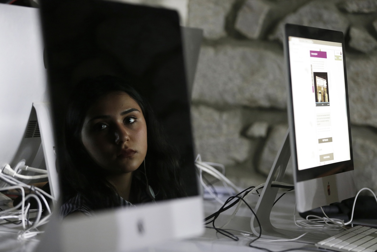 Girl at a computer