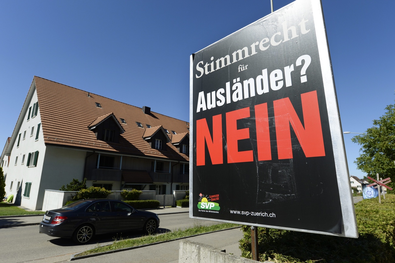 Vote des étrangers - affiche