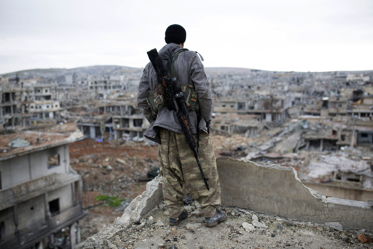 Combattant kurde en Syrie