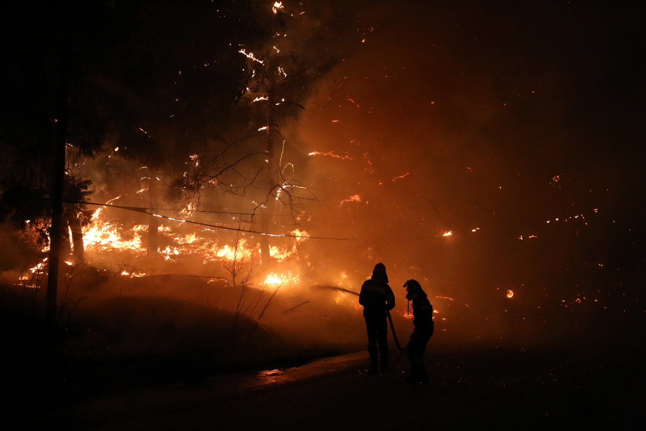 Fires near Athens