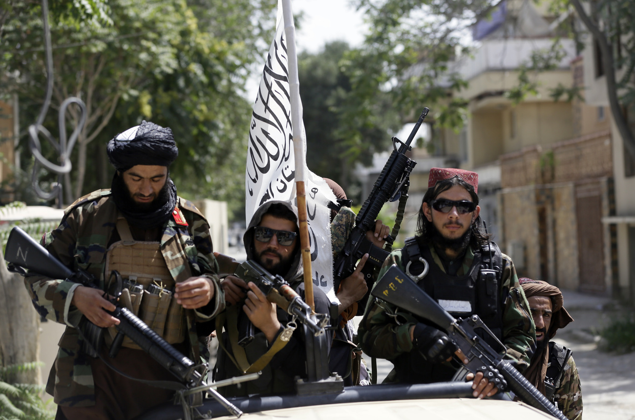 Taliban fighters in Kabul