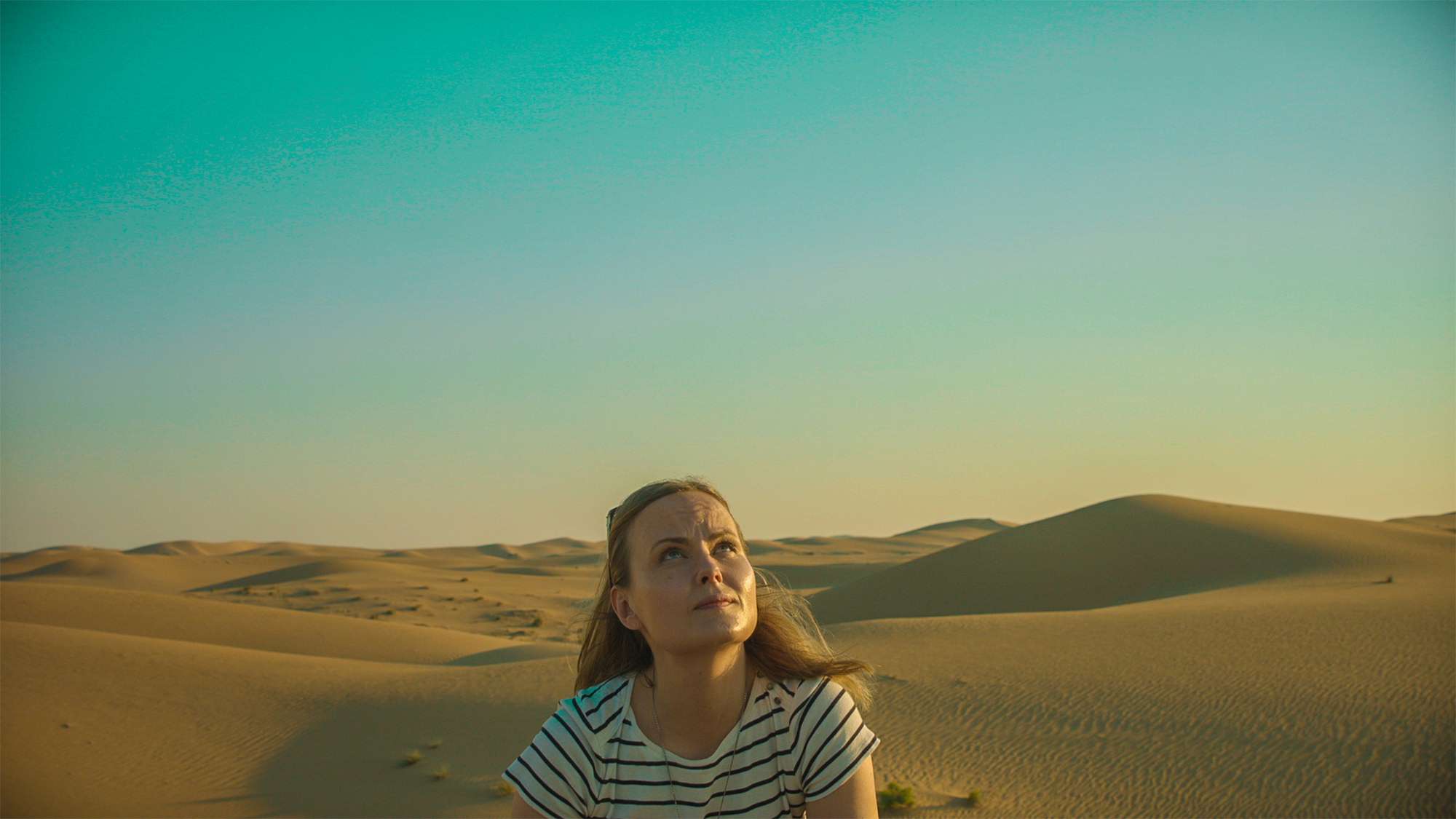 Woman in the desert