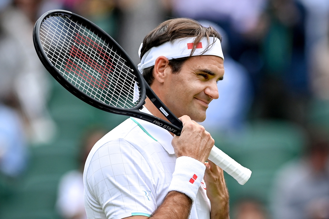 Roger Federer a Wimbledon.