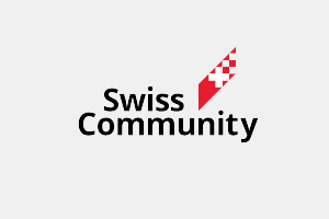 Logo Swiss Community mit Flagge der Schweiz