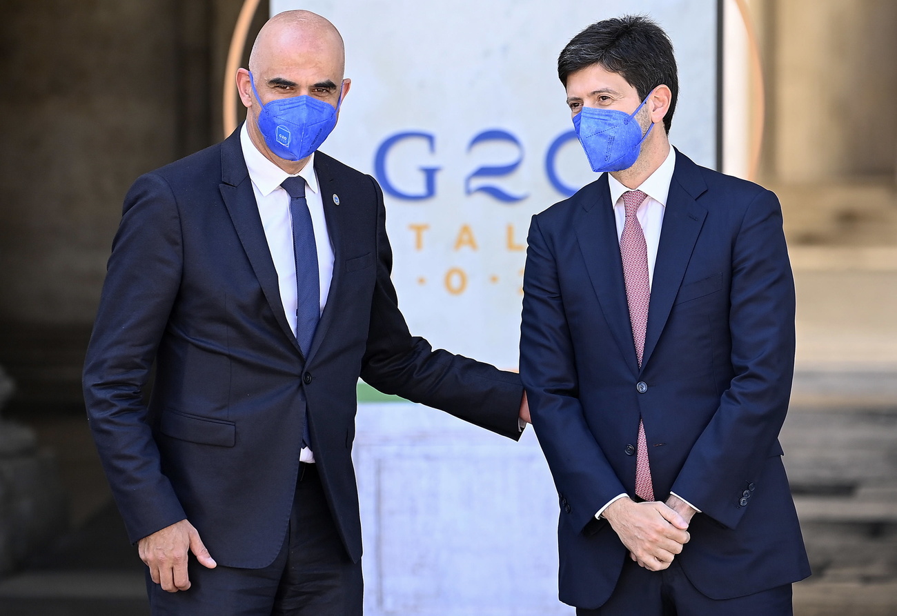 Berset e l omologo italiano Speranza.