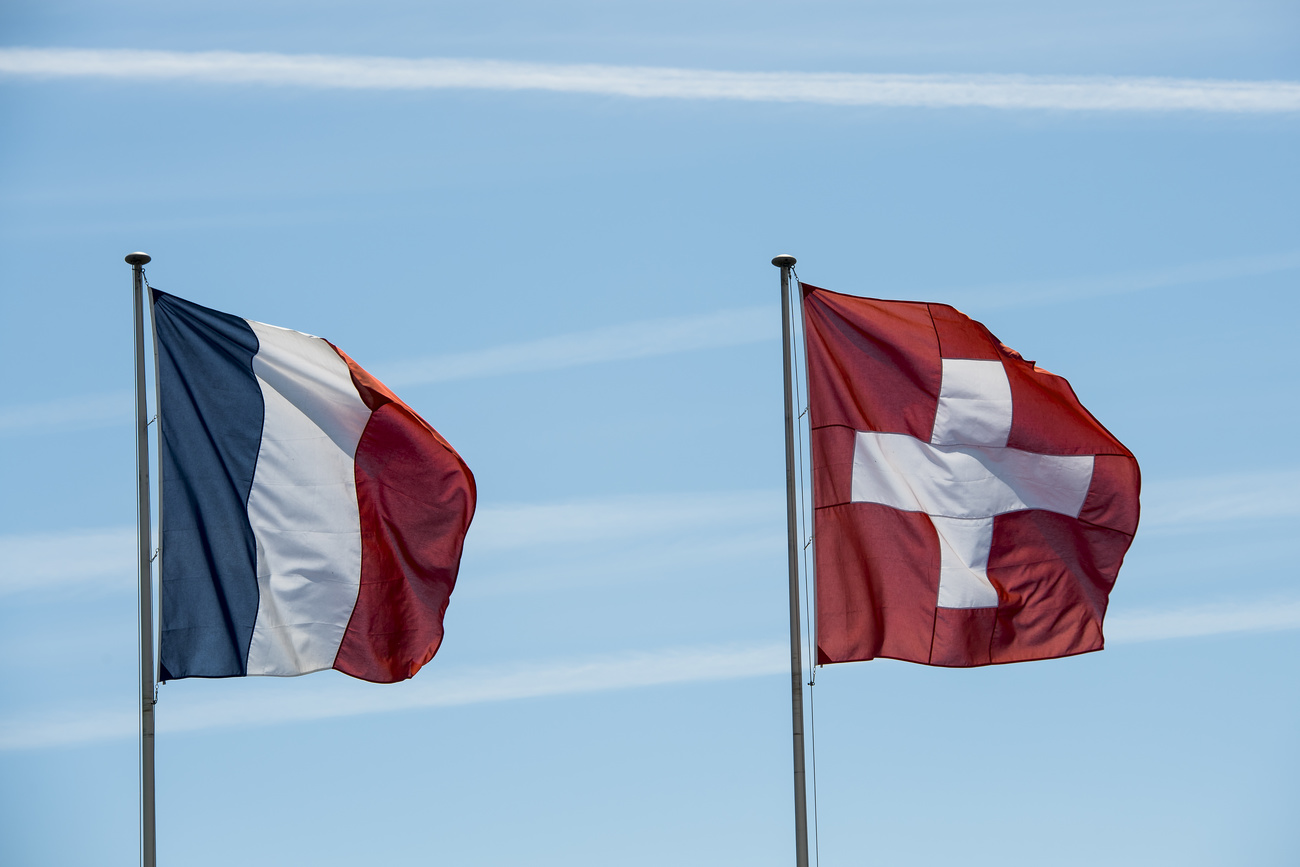france switzerland flags
