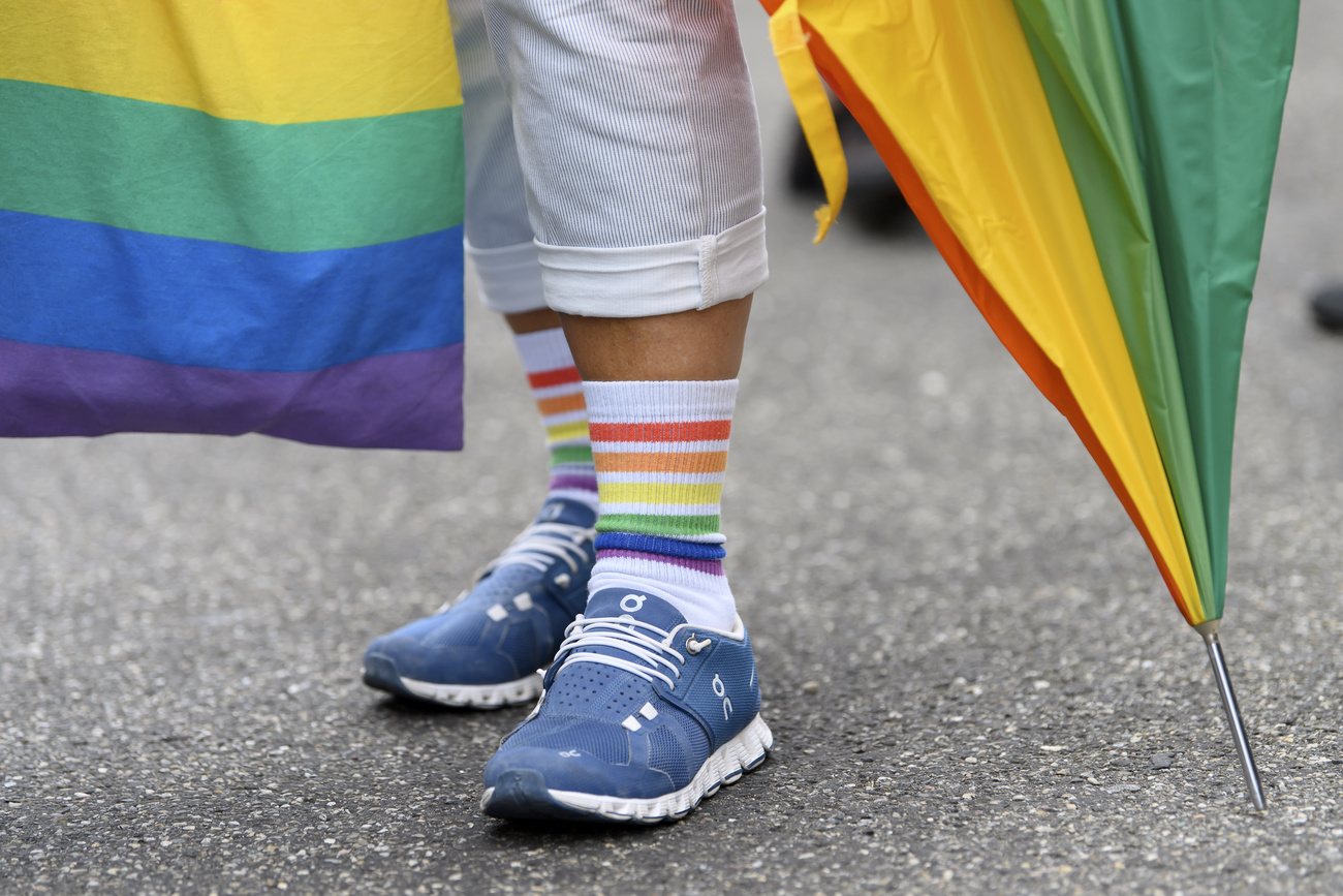 Rainbow flag and socks