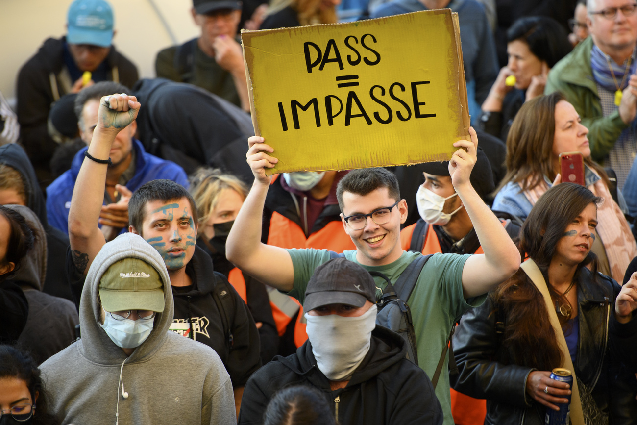 protestation contre le pass sanitaire