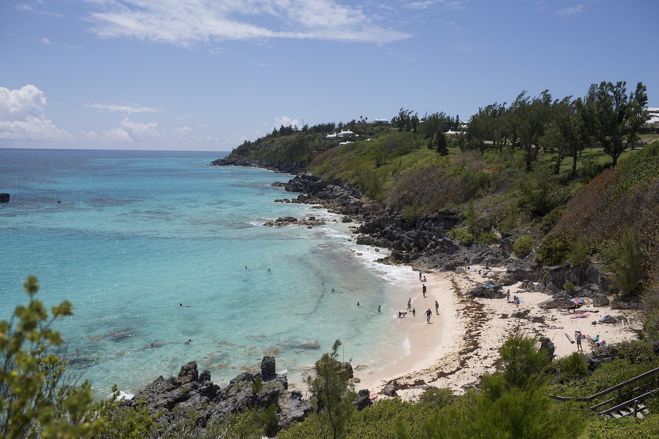 spiaggia con sabbia bianca alle bermuda