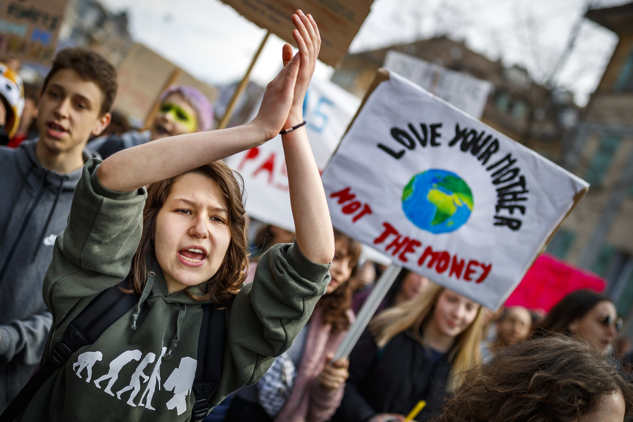 Swiss youth climate demonstration