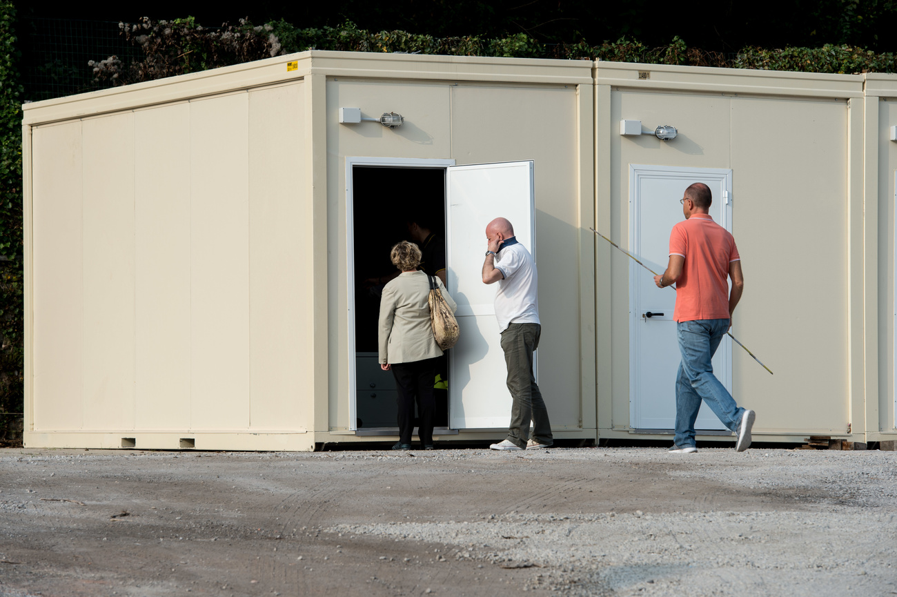 Container für Flüchtlinge