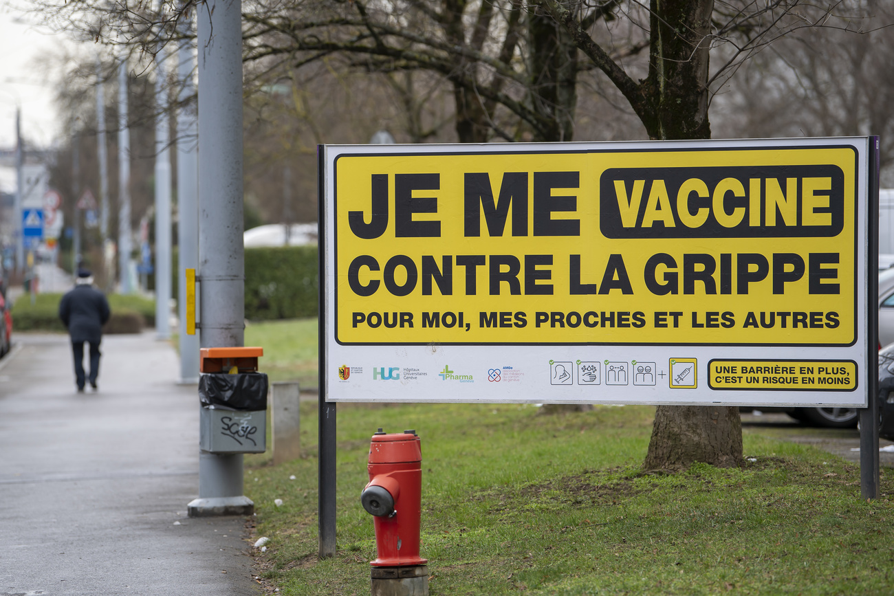 Affiche pour se vacciner contre la grippe