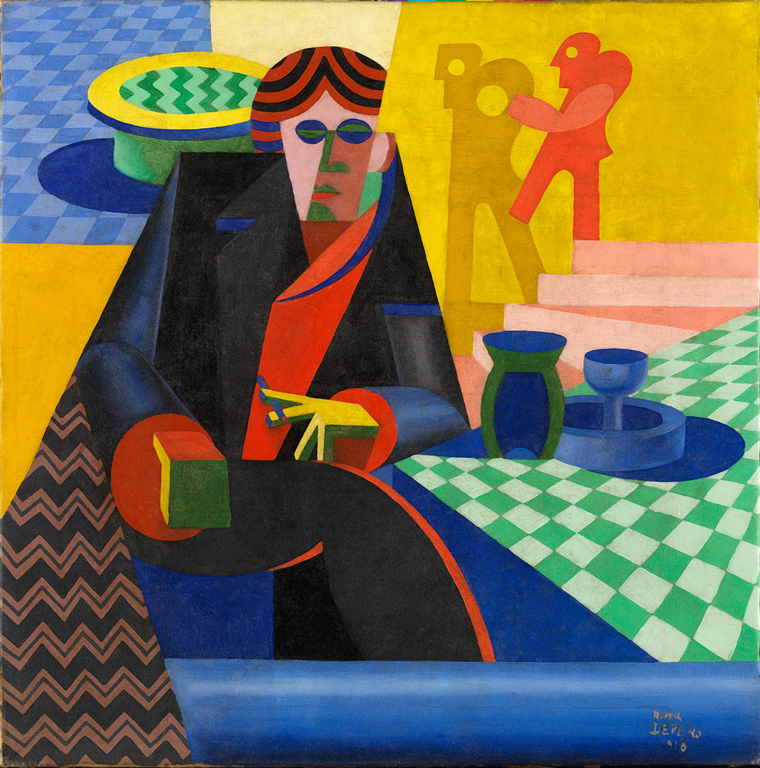 Ritratto di Gilbert Clavel di Fortunato Depero.
