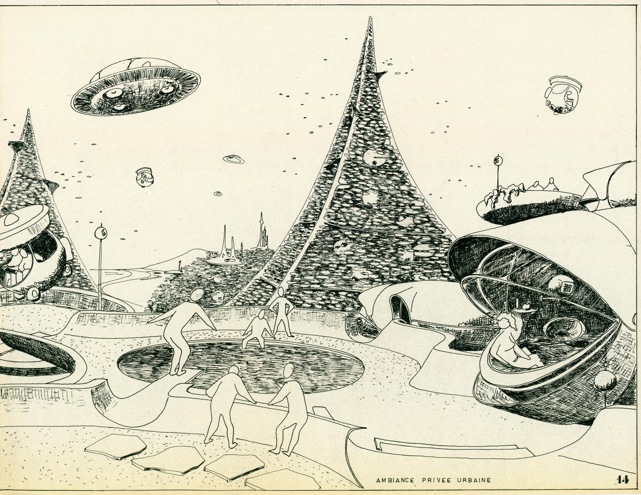 Futuristische Architektur, Kugeln und UFOs