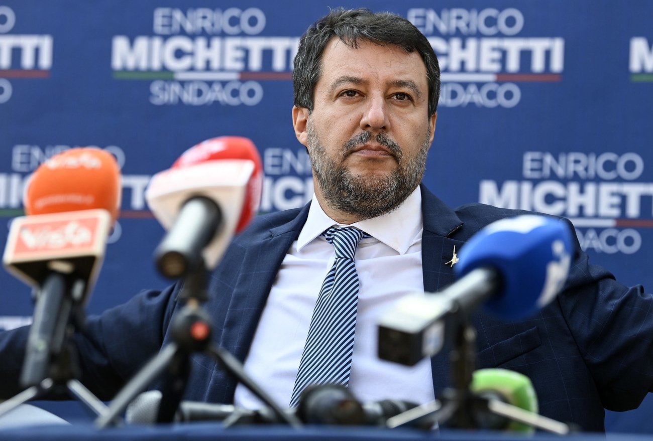 L ex premier italiano Matteo Salvini.