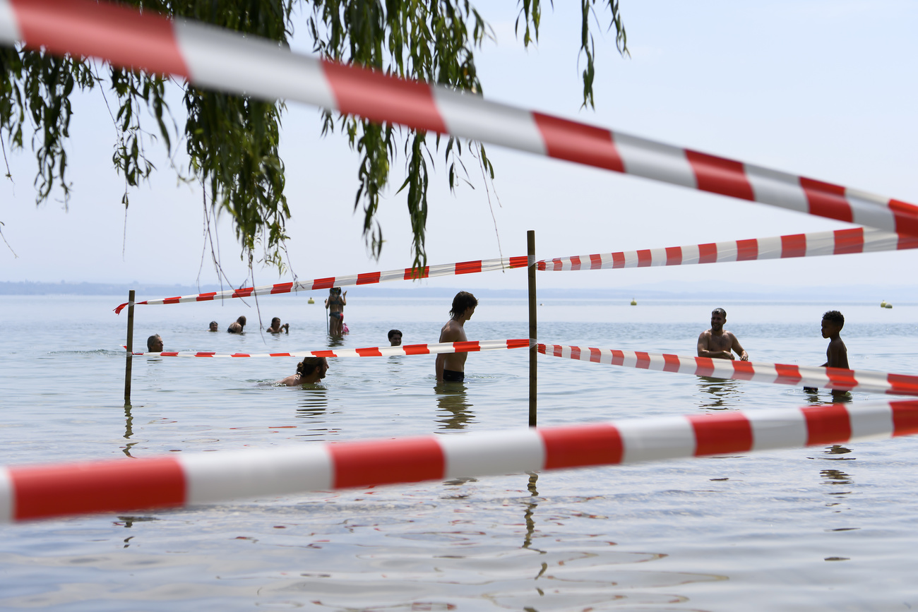 overflooded Swiss lake