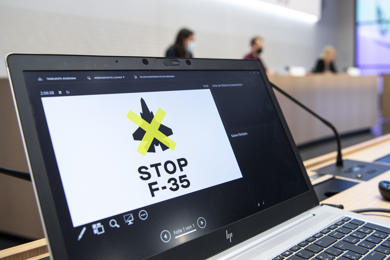 Message anti-avion de chasse sur un ordinateur