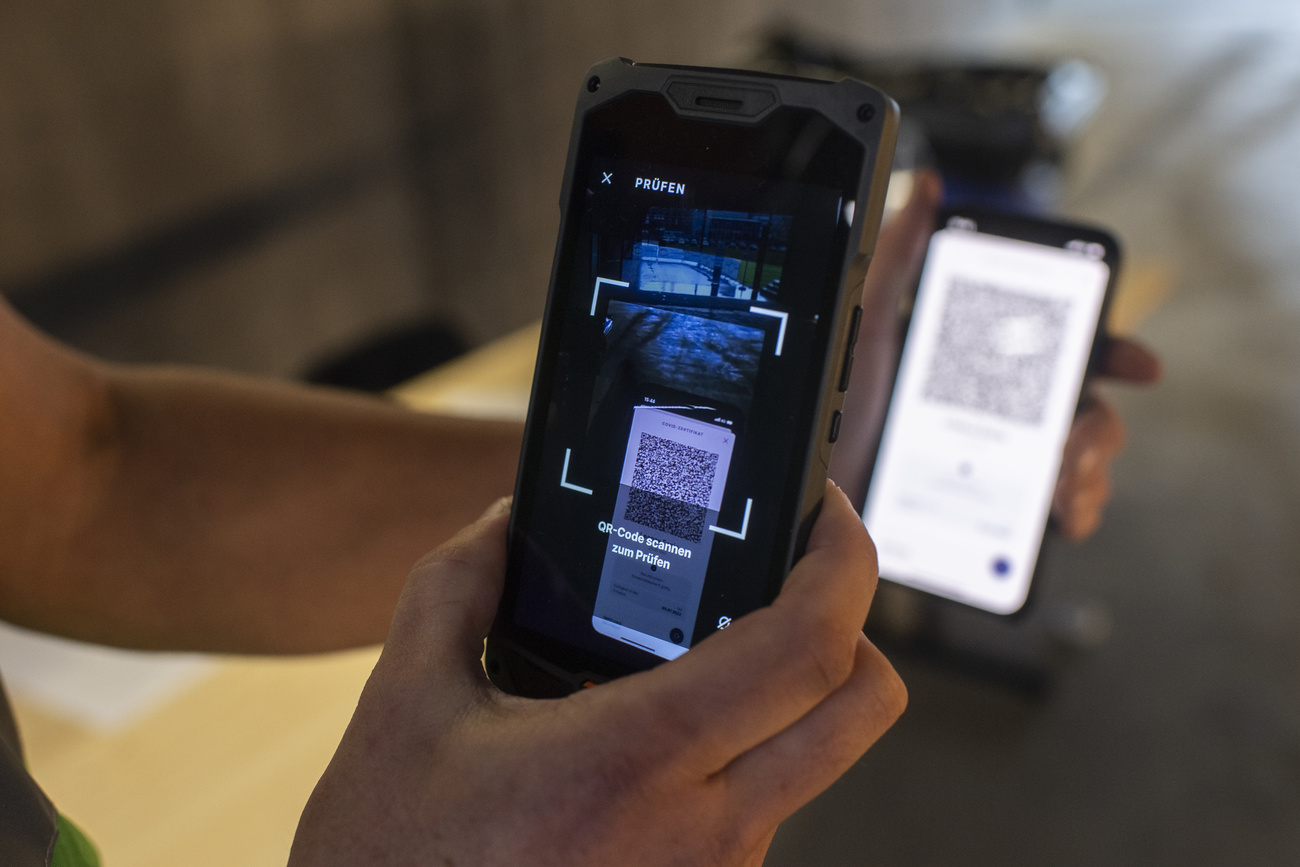 Covid certificate is scanned