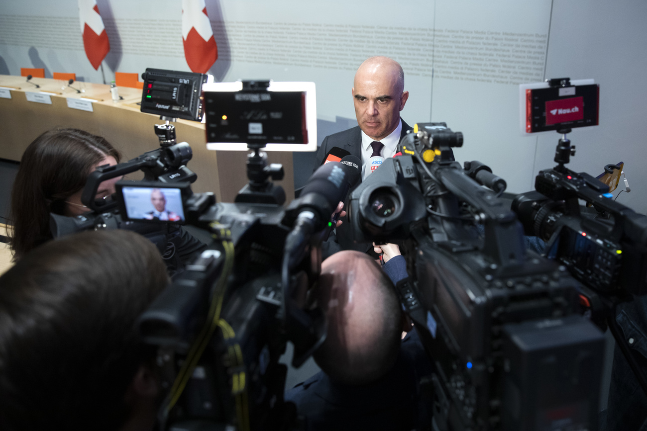Alain Berset en conférence de presse sur le coronavirus