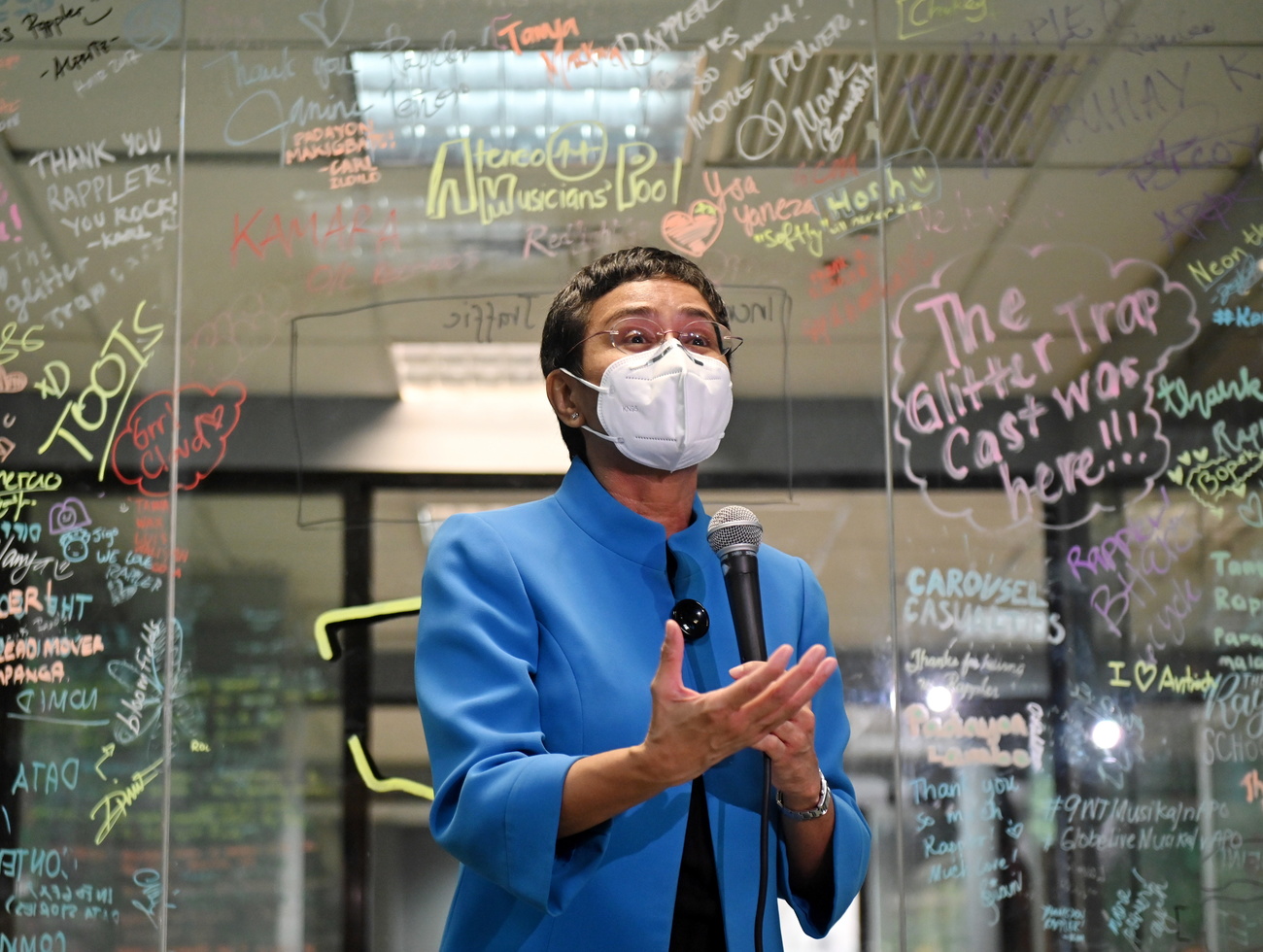 La giornalista filippina Maria Ressa.