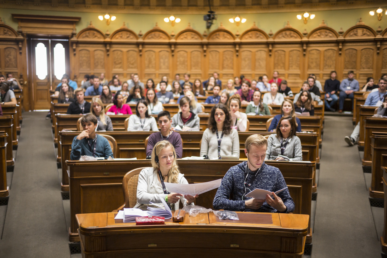 Session des jeunes au Parlement