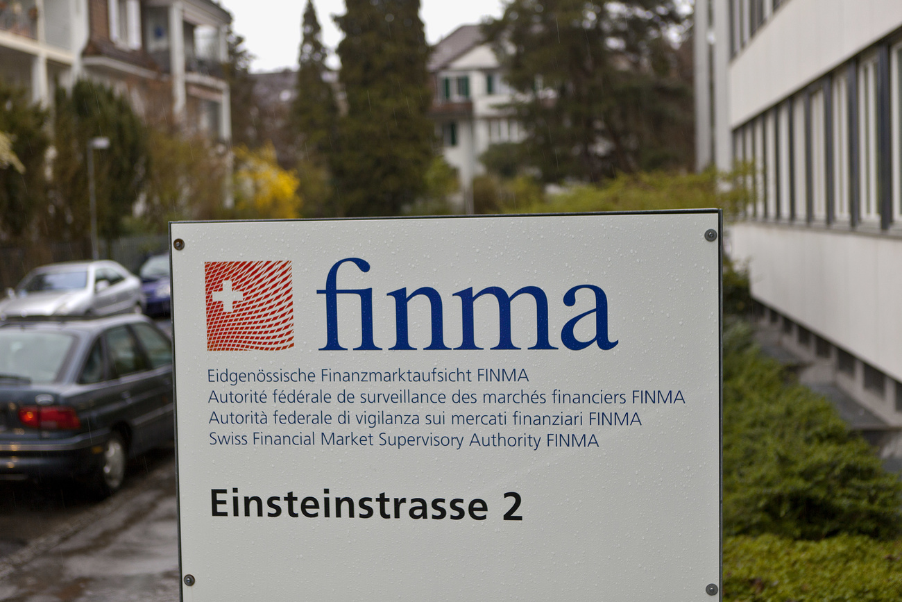 Seat with logo of FINMA in Bern