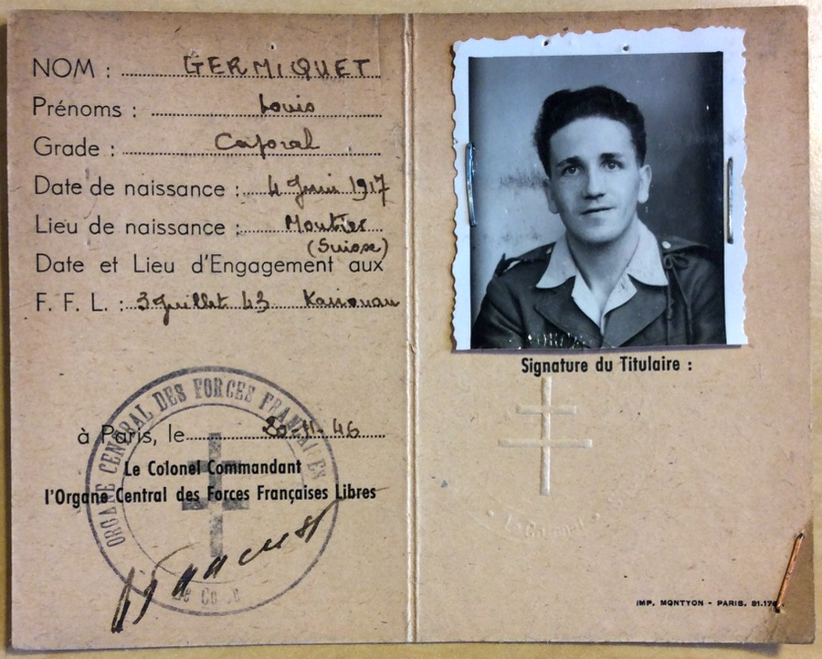 Permis des Forces Françaises Libres