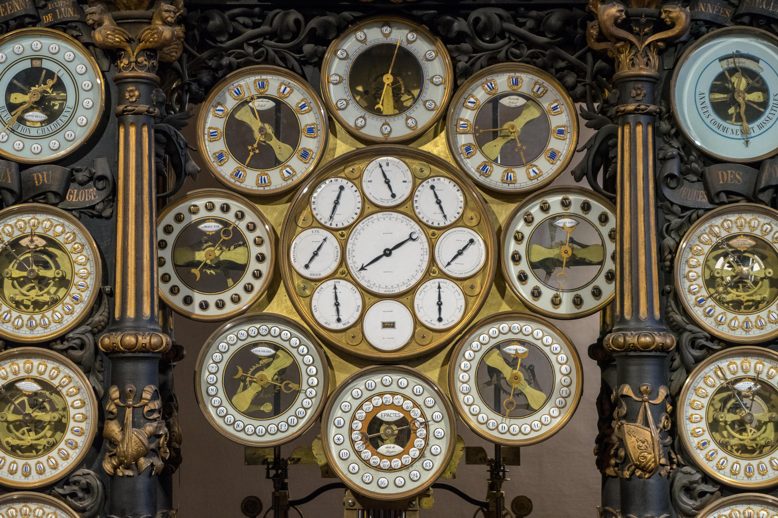 The astronomical clock at the Cathédrale Saint-Jean de Besançon