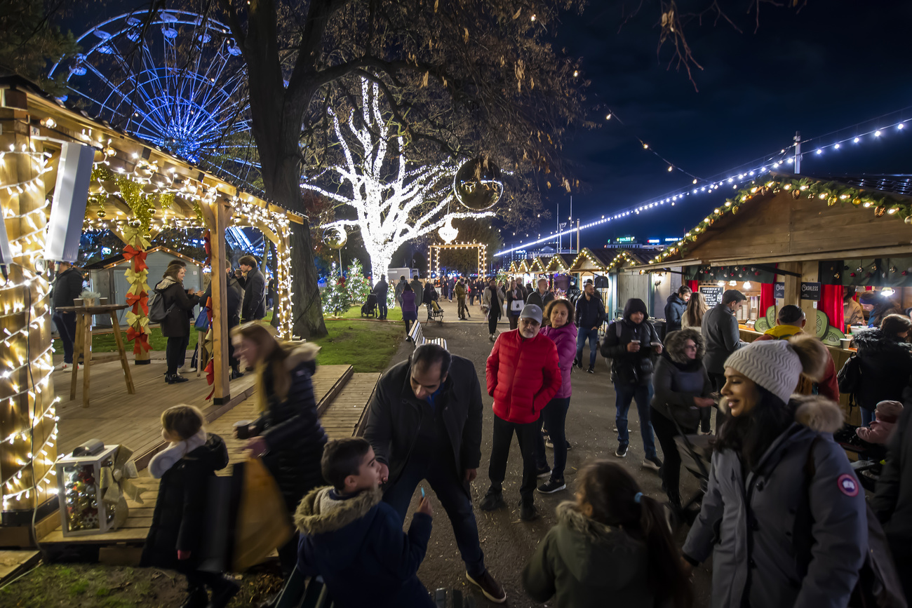 Christmas market at Geneva.