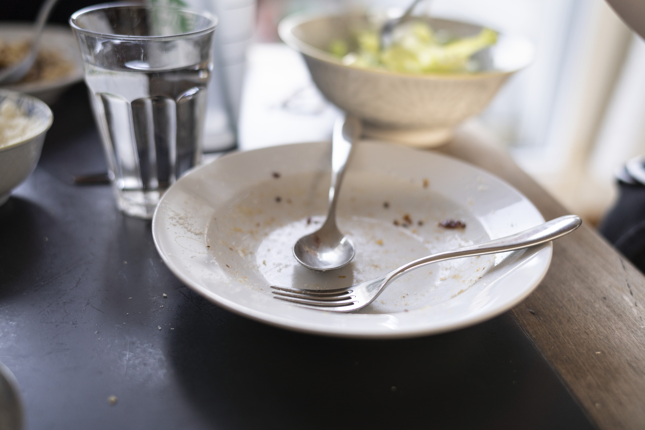 Assiette de nourriture vide