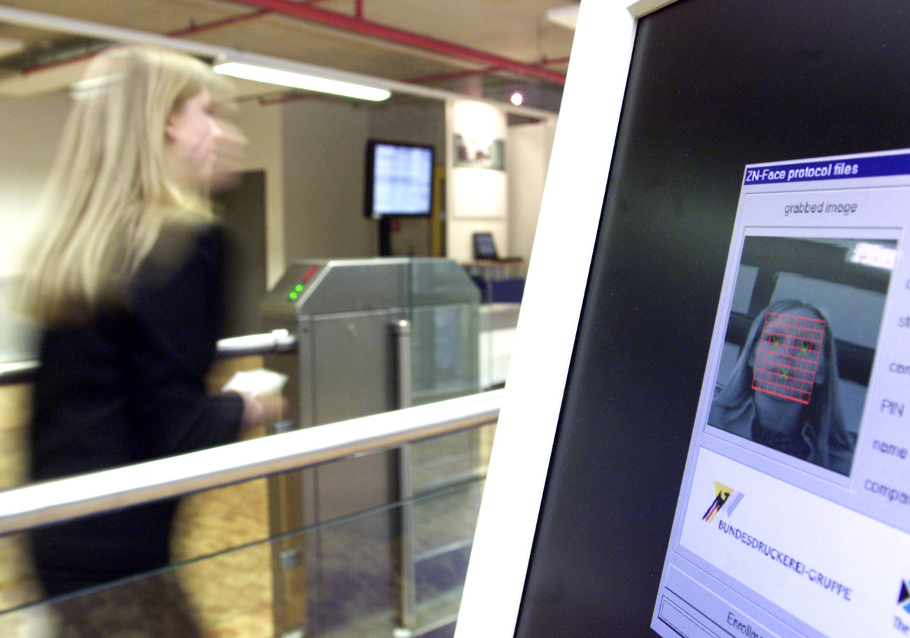 Biometric device at a security gate