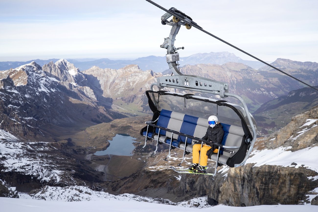 Person on a ski lift