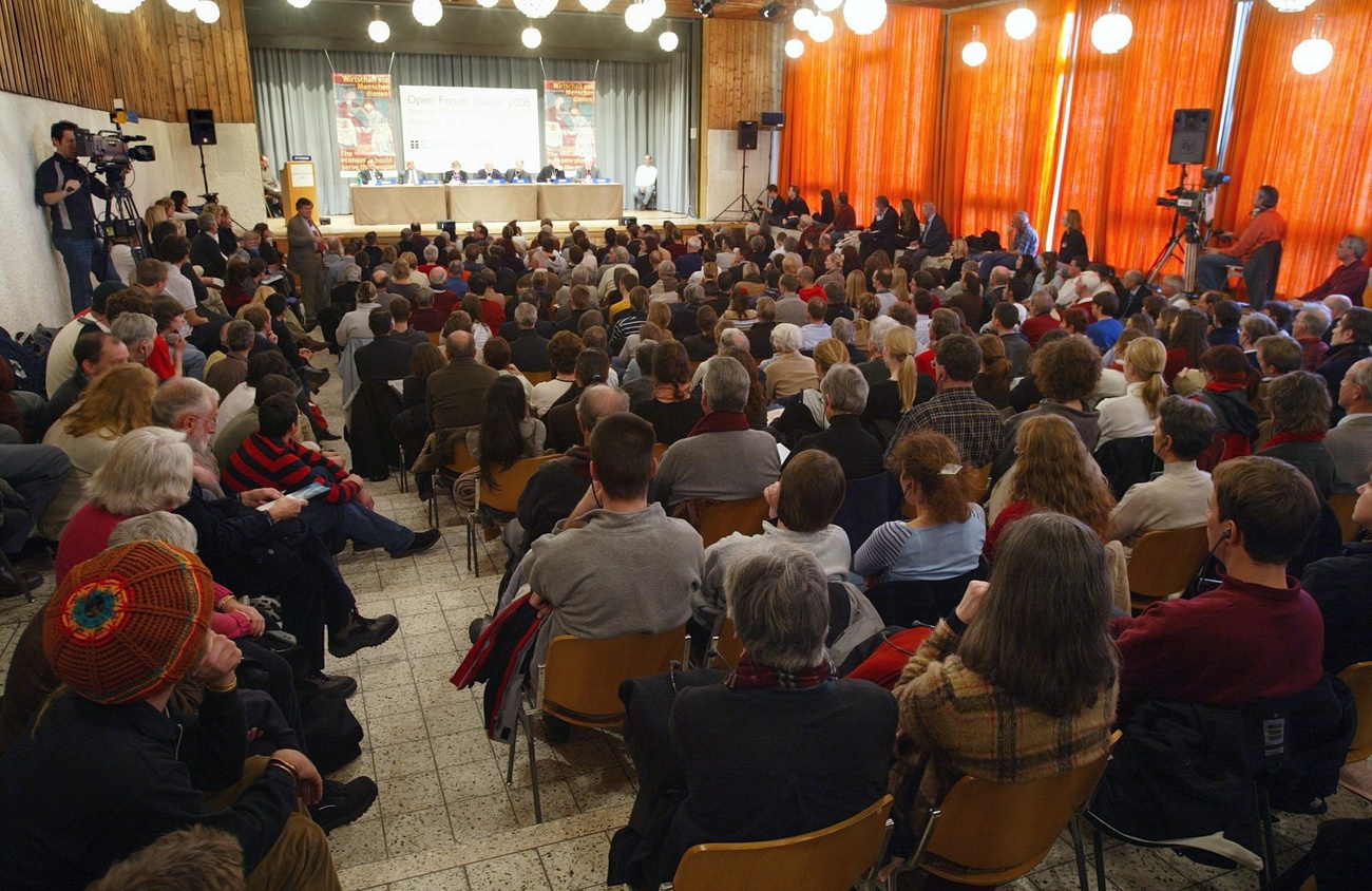 Crowd of people in a conference hall