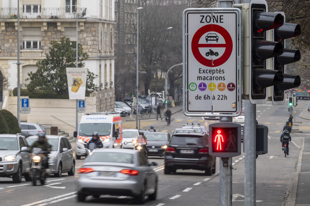 Autoverkehr in Genf