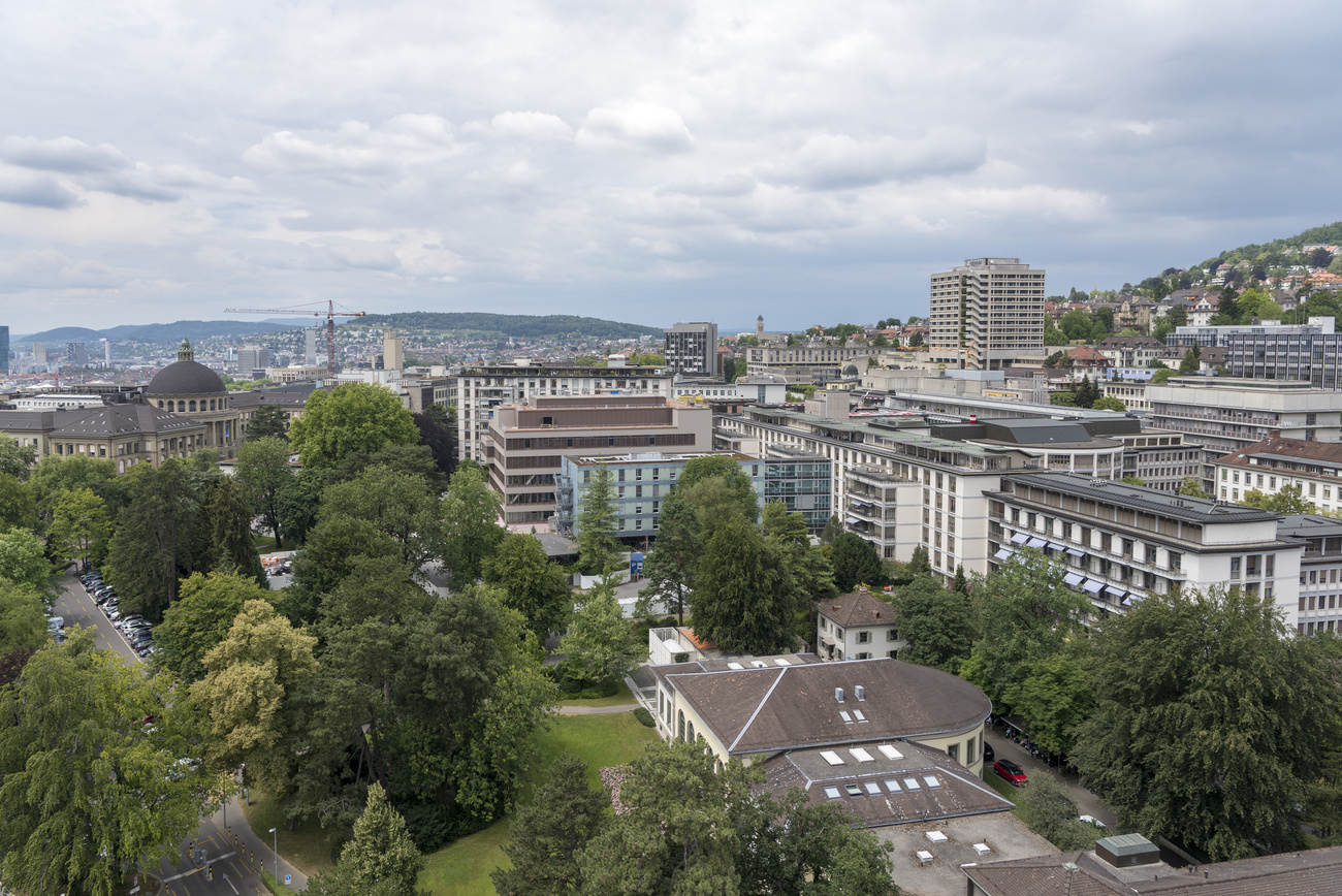 Vue aérienne de Zurich