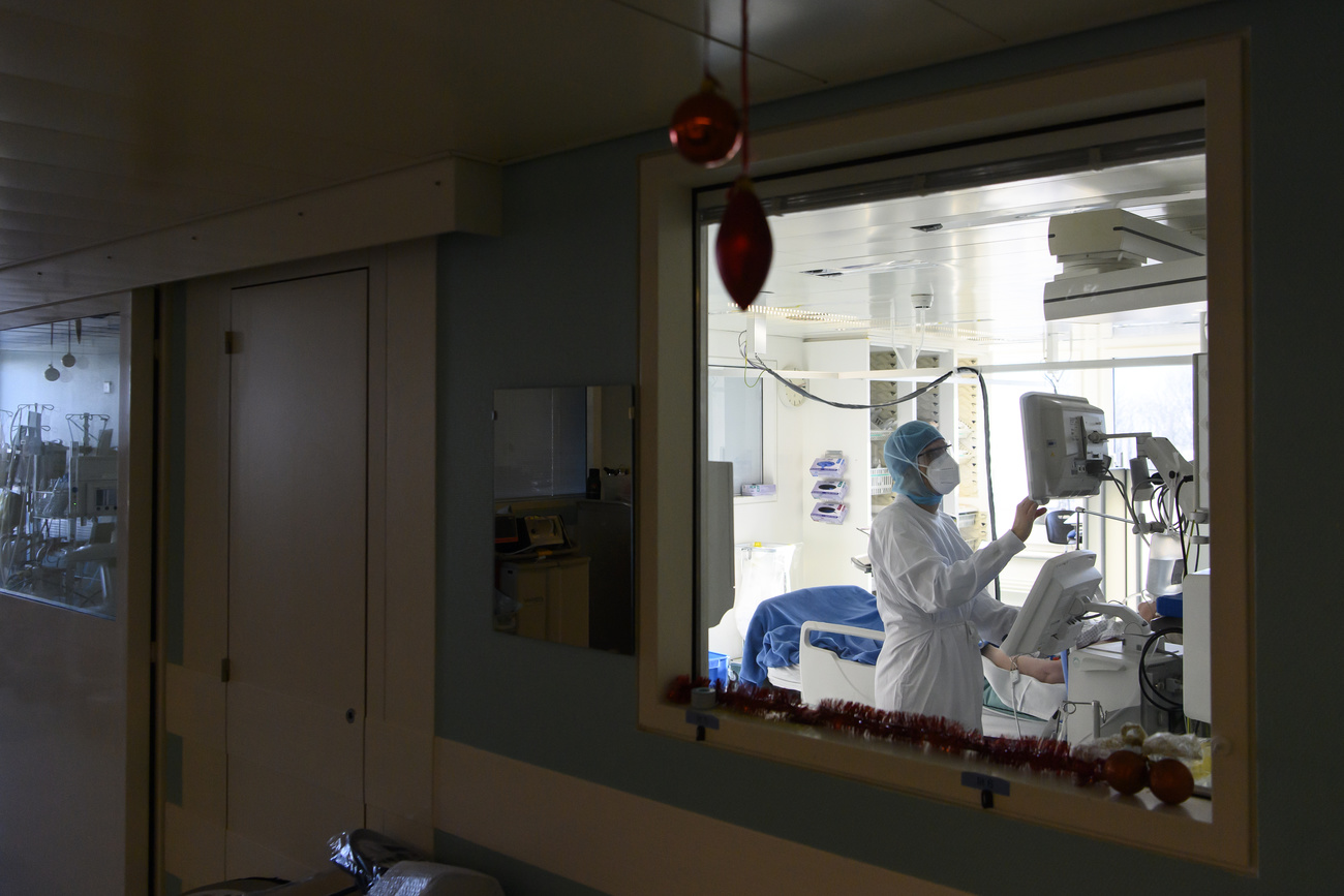 View inside a Fribourg hospital.