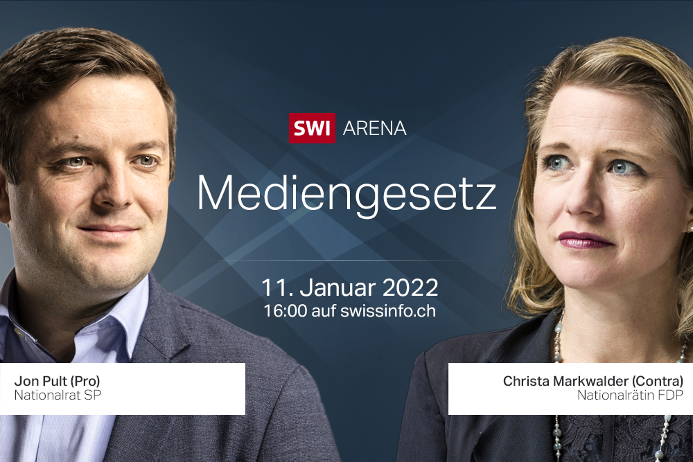 Portraits 2 Ntionalräte und Logo SWI Arena